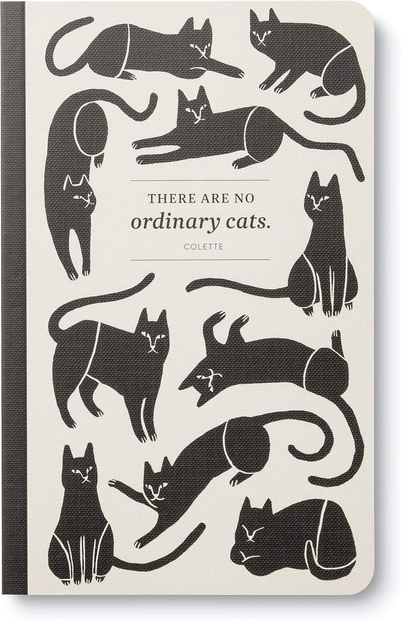 Compendium Softcover Journal - There are no ordinary cats. – A Write Now Journal with 128 Lined Pages, 5″W x 8″H - Image 1